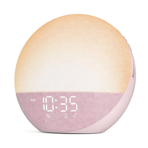 Sunrise Alarm Clock White Noise Machine: Natural Wake Up Light - Dimmable Clock with Bluetooth Speaker for Bedroom - 25 Sleep Sounds for Baby Adults Kids Putty